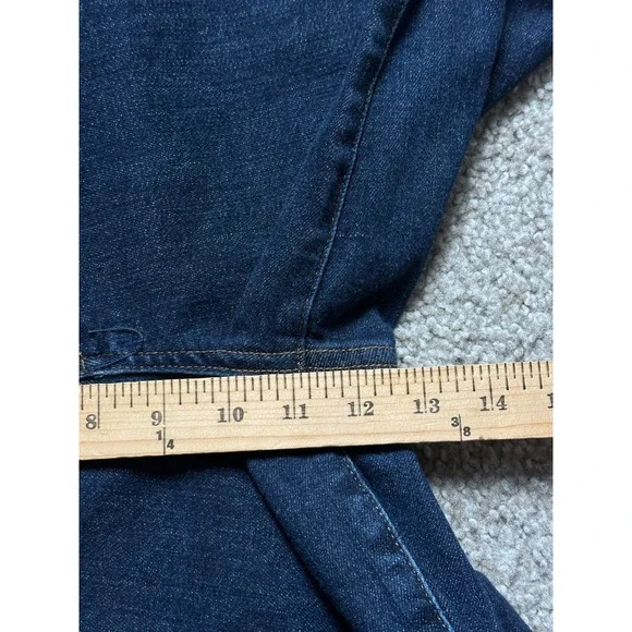 Judy Blue Jeans Womens 9/29 Blue Denim Wide Leg High Rise Crop Stretch *28x23.5 - Picture 7 of 12
